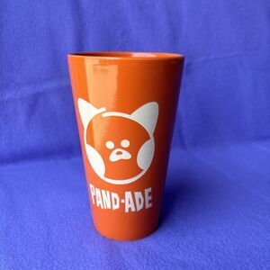 Disney Pixar Turning Red Pand-Ade 16 oz Ceramic Tumbler Cup Mug Orange White Ltr